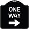 Signmission One Way Right Arrow Heavy-Gauge Aluminum Architectural Sign, 18" x 18", BW-1818-23521 A-DES-BW-1818-23521 - alternate 1